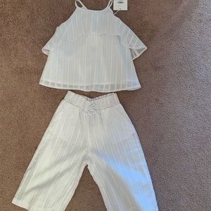 White 2 piece matching set